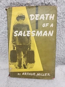 Death of a Salesman, Authur Miller - 1949 1st Viking Edition Hardcover BOMC - Foto 1 di 10