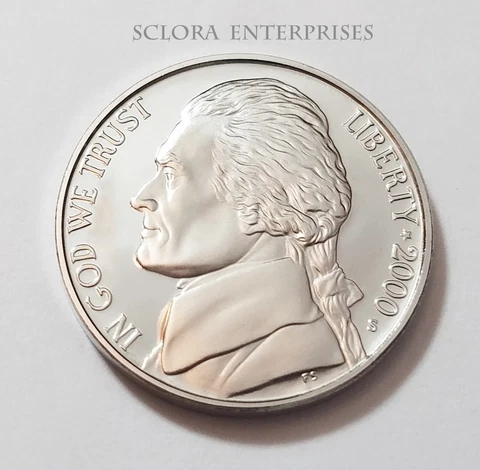 2000 S JEFFERSON *PROOF* NICKEL  **FREE SHIPPING** Cover