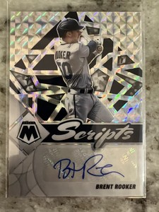 Brent Rooker 2022 Panini Mosaic Scripts Auto #SC-BR Minnesota Twins