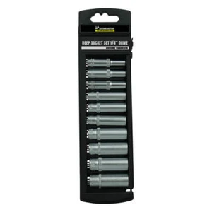 Deep Socket Set 1/4" Drive Metric 5-14mm 10 Piece - Picture 1 of 1