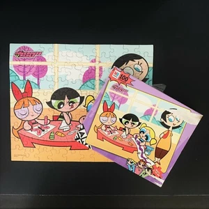 Vintage POWERPUFF GIRLS 100 Piece Jigsaw Puzzle ARTS CRAFTS Cartoon Network 2000 - Picture 1 of 9
