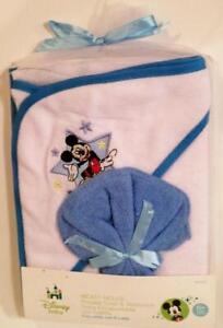 Disney Baby Mickey Mouse Hooded Towel + Washcloth Set Wash Cloth