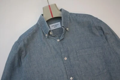 Our Legacy Blue Long Sleeve Shirt Men's Small - Image 1 of 4