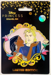 Pocahontas & John Smith Valentines Pink a la Mode Disney Pin L03 ala - Picture 1 of 2