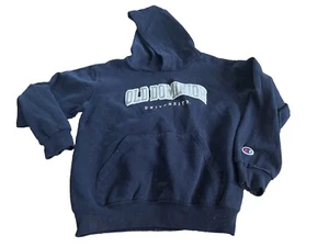 Old Dominion Kids Size 8 Champion Hoodie Navy Embroidered - Picture 1 of 4