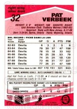 1989-90 O-Pee-Chee Tembec Test #32 Pat Verbeek