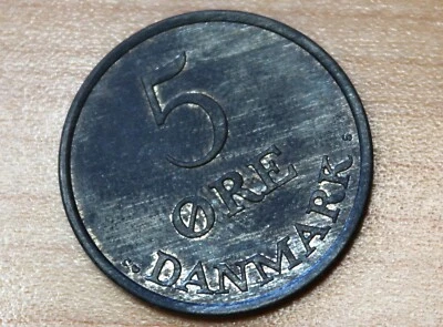 1961 Denmark 5 Ore Zinc - Image 1 of 2