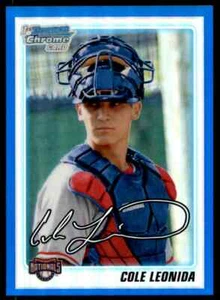 2010 Bowman Chrome Blue Refractor Cole Leonida 148/199 Washington Nationals - Picture 1 of 2