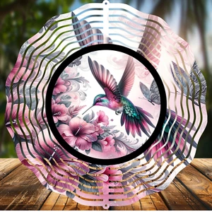 Hummingbird, Wind Spinners 8" Sublimated, High Quality Aluminum (ws54) - Picture 1 of 1