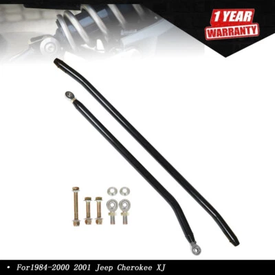 For Jeep Cherokee XJ 1984-2000 2001 Steering Crossover Kit Black Baron Front - Image 1 of 4