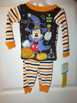 Disney Mickey Mouse Halloween Disfraz Pijama 12 Meses NUEVO CON ETIQUETAS BRILLA EN LA OSCURIDAD Foto 1 de 2