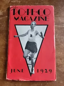 Rogers Peet RO-PE-CO Ropeco Vintage June 1929 Magazine Track & Field Photo Cover - Imagen 1 de 4