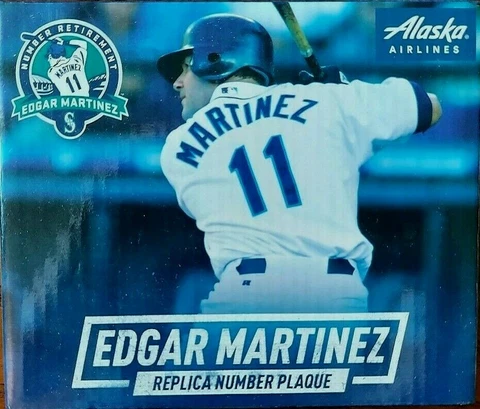NIB EDGAR MARTINEZ SEATTLE MARINERS RETIREMENT REPLICA NUMBER PLAQUE SGA Cover