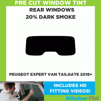 Pour Peugeot Expert Camionnette Hayon 2018+ Pré Coupe Vitre Teinté Kit 20% Foncé - Photo 1/4