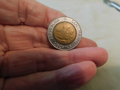 1991 San Marino 500 Coin Cover