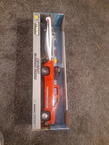 NEW IN BOX Chevrolet Silverado 3500HD Trailer , Boat, Motor PLAY SET BY NEW RAY - Picture 1 of 1