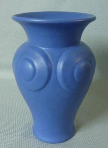Arts & Crafts Hull Art Pottery Matte Blue Vase - Picture 1 of 8