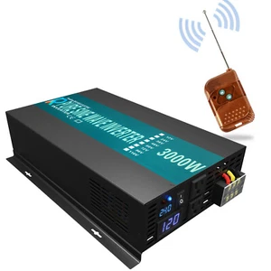3000W Pure Sine Wave Inverter 36V DC to 120V AC Power RV Home Car Remote Switch - Picture 1 of 11