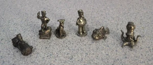Lot of 6 Monopoly The Simpsons 2001 Edition Replacement Pewter Token Mover Parts - Picture 1 of 6