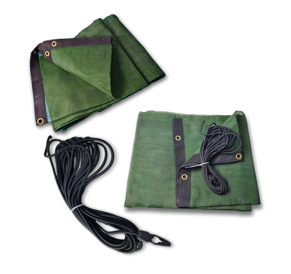 CARATEC Containernetz Anhängernetz mit Seil wählbar Sicherungsnetz feinmaschiges Netz