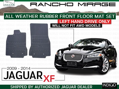 NOVO CONJUNTO DE TAPETE DE ASSOALHO DIANTEIRO DE BORRACHA PARA TODAS AS CONDIÇÕES CLIMÁTICAS JAGUAR XF 2009 - 2014 C2Z15680 RWD - Imagem 1 de 2