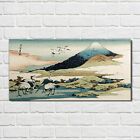 Plexiglas Print Wall Picture 100x50 Painting Mountain Animal Birds Japanese 