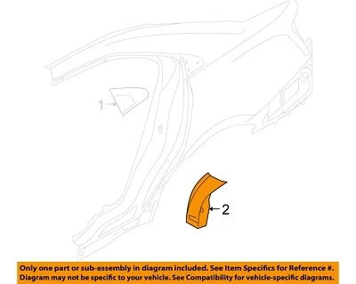Cuarto de panel Ford OEM 10-19 Police Interceptor sedán AG1Z5429077AB Foto 1 de 2