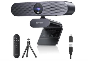 DEPSTECH DW50 Pro Webcam 4K Ultra HD con micrófono, zoom 3x, sensor Sony - Imagen 1 de 8