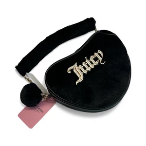 ¡NUEVO! Bolso de hombro negro con corazón de piel sintética Juicy Couture negro etiquetas blancas nuevo con etiquetas - Imagen 1 de 9