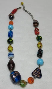 VINTAGE VENETIAN ART GLASS NECKLACE MURANO - Picture 1 of 6
