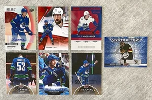 Vancouver Canucks Card Lot (7) — Hirose Rookie Auto, Hoglander /199, Hronek /230 - Picture 1 of 6