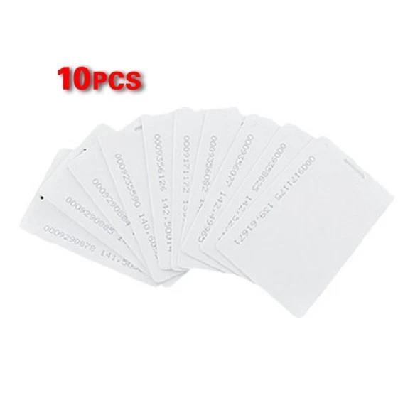 10 Stueck  125Khz 0.8mm RFID Zugangskarten T9T27802 - Bild 1 von 1