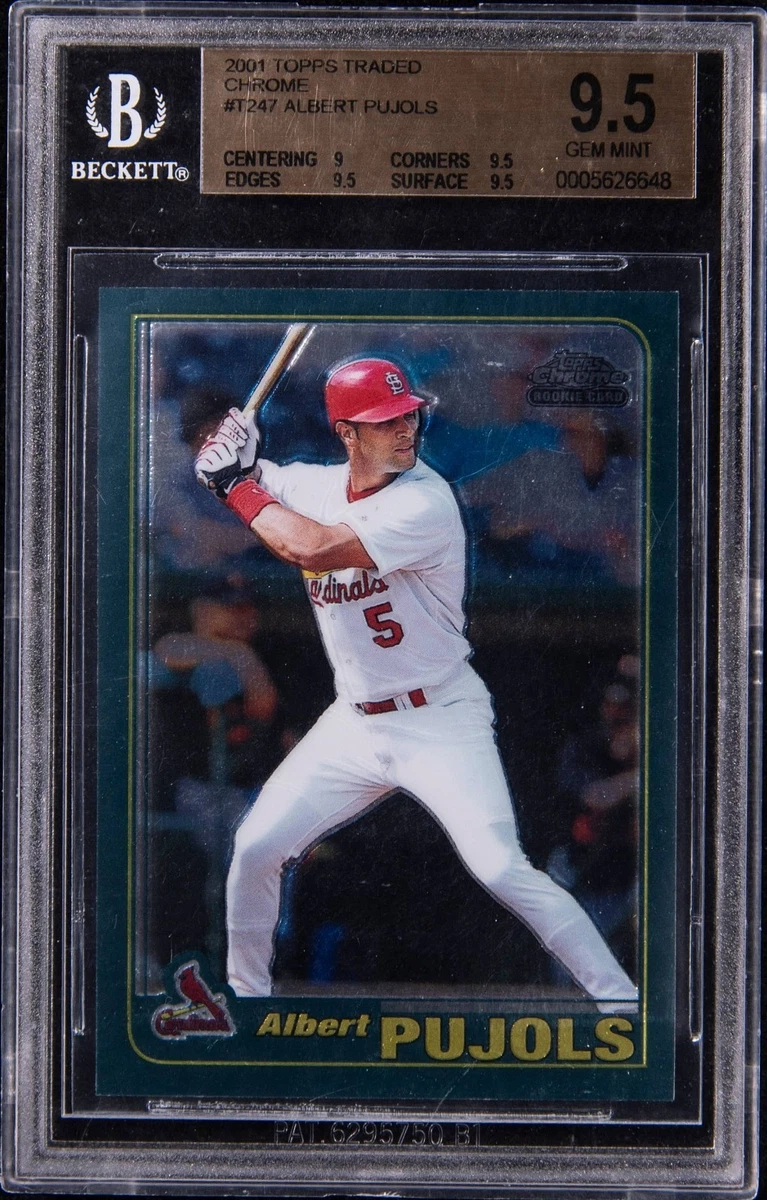 Topps Albert Pujols Grade 9.5 Rookie Baseball Trading Cards
