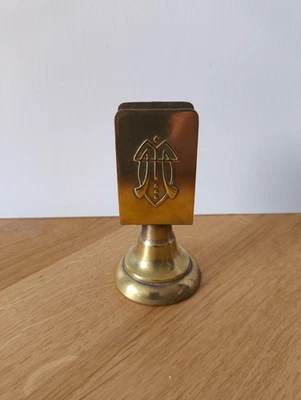 Porte allumettes – Présentoir en laiton Art Déco – Allemagne ou Autriche - Photo 1/4