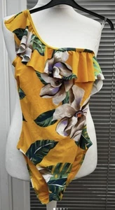 Frill Detail One Shoulder SwimmingCostume size 8 - Picture 1 of 9