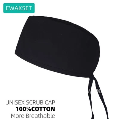 New printed scrub cap for Anesthesiologist cotton Anaesthesia medical nursing US - Image 1 of 4