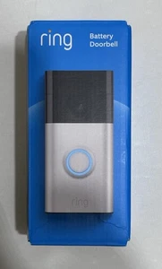 Timbre con batería de anillo 2024, video HD, WiFi de pies a cabeza, conversación bidireccional, níquel satinado - Imagen 1 de 5