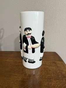 Ceramic Pasta Spaghetti Canister Italian Chef Design  12" x 5” RARE Vintage - Picture 1 of 6