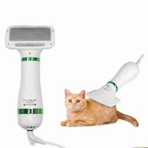 Spazzola Toelettatura Animali Domestici con Asciugacapelli - Portatile e Silenziosa per Cani e Gatti - Foto 1 di 15