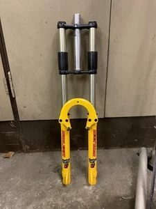 Noleen Chubby LT Retro Downhill Triple Clamp Fork Rare VGC DH Slalom - Picture 1 of 9