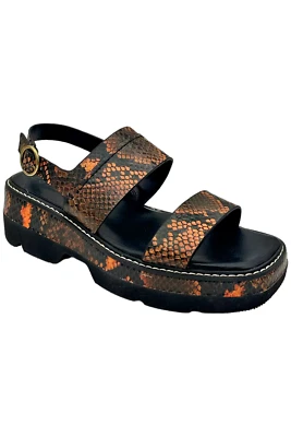 Sandalia Holden Naturalizer para mujer marrón naranja serpiente Foto 1 de 3