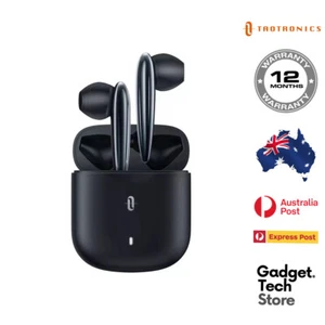 TAOTRONICS TWS SoundLiberty 80 Bluetooth 5.0 Earbuds AI Noise Canceling BLACK - Picture 1 of 7
