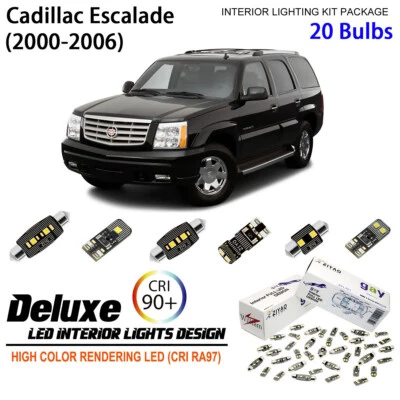 LED Interior Light Kit for Cadillac Escalade MT800 + License Plate Light Bulbs - Image 1 of 4