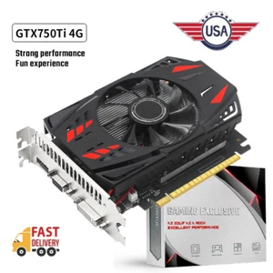 Graphics Card GTX750Ti 4GB 128Bit GDDR5 nVIDIA Video Cards PCI-E 3.0x16 HDMI GPU - Picture 1 of 10