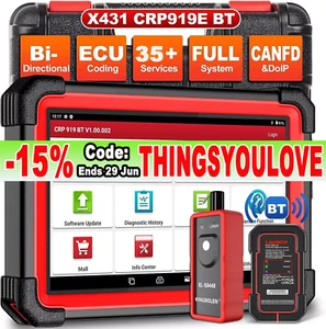 LAUNCH CRP919E BT PRO Elite Car Bidirectional Diagnostic Scanner Tool Key Coding - Picture 1 of 17