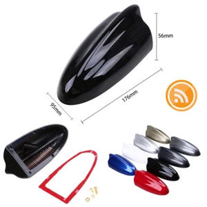 Antena de techo Shark Fin radio señal FM/AM antena negra para Totota Honda Nissan - Imagen 1 de 8