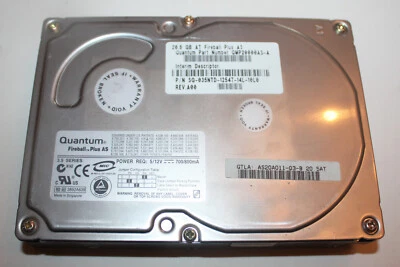 Quantum Fireball QML20000AS-A 20GB IDE ATA100 PATA Hard Drive - Image 1 of 4