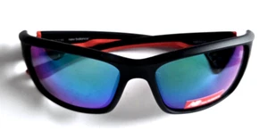 NEW BALANCE NBS625-1 BLACK/RED NEW UNISEX AUTHENTIC FULL RIM SUNGLASSE 59-17-139 - Picture 1 of 8