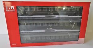 Rivarossi HR4327 DR set of 3 Ho Coaches in Green livery Period III Brand New>