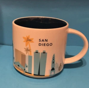 San Diego Starbucks 2015 You Are Here Collection 14 fl oz. Coffee/Tea Mug Retro - Picture 1 of 4